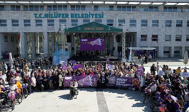 Nilüfer'de kadınlar tek ses oldu: “Eşitlik Ses İster Biz Buradayız"