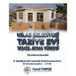 Milas Belediyesi 'Taziye Evi' İçin Temel Atma Töreni Gerçekleştiriyor