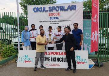 Bostanlı Ortaokulu’ndan Bocce’de Türkiye ikinciliği