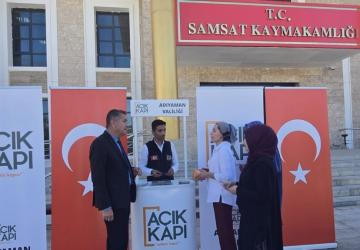 Açık Kapı Ekibi Samsat’ta vatandaşlarla buluştu