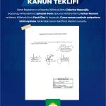 ANKARA (PHA) - Gülbahar SÜNGÜ – Hür Dava Partisi (HÜDA PAR), cuma namazı saatinde kamu ve özel sektör çalışanlarının izinli sayılmasına yönelik kanun teklifini Türkiye Büyük Millet Meclisi (TBMM) Başkanlığı’na sundu.