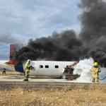 ADIYAMAN (PERRE) - Şeriban ÖZÇAKMAK - Adıyaman Havalimanı Müdürlüğü tarafından her yıl düzenlenen Acil Durum Planı çerçevesinde bu yıl da uçak düşme tatbikatı yapıldı.