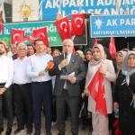 ADIYAMAN (PHA) - Selahattin ALPTEKİN – AK Parti Adıyaman İl Başkanı Faruk Bülent Kablan, Merkez İlçe Başkanı Mehmet Fatih Olgun, Kadın Kolları Başkanı Saliha Diler, Gençlik Kolları Başkanı Ramazan Çetin, il yönetimi ve ç...