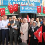 ADIYAMAN (PHA) - Selahattin ALPTEKİN – AK Parti Adıyaman İl Başkanı Faruk Bülent Kablan, Merkez İlçe Başkanı Mehmet Fatih Olgun, Kadın Kolları Başkanı Saliha Diler, Gençlik Kolları Başkanı Ramazan Çetin, il yönetimi ve ç...