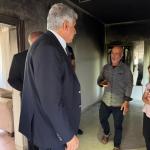 ADIYAMAN (PERRE) - (Mustafa KAMIŞ) - Kahta Belediye Başkanı Mehmet Can Hallaç, Hürriyet Mahallesi'nde meydana gelen yangında evleri zarar gören Demiral ailesini ziyaret ederek geçmiş olsun dileklerini iletti.