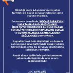 ADIYAMAN (PHA) - Şeriban ÖZÇAKMAK - Adıyaman Belediyesi, kentte son dönemde yaşanan su kesintilerine ilişkin kamuoyunu bilgilendiren ayrıntılı bir açıklama yaptı.