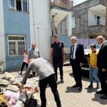 ADIYAMAN (PERRE) - (Mustafa KAMIŞ) - Kahta Belediye Başkanı Mehmet Can Hallaç, Hürriyet Mahallesi'nde meydana gelen yangında evleri zarar gören Demiral ailesini ziyaret ederek geçmiş olsun dileklerini iletti.