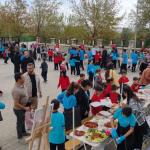 ADIYAMAN (PERRE) - Adıyaman'ın Kahta ilçesine bağlı Bölükyayla Ortaokulu ile İmam Hatip Ortaokulu iş birliğinde, okulun bahçesinde Gazze yararına "Gazzeli Mazlumlara Nefes Ol" kermesi düzenlendi.