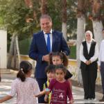 ADIYAMAN (PHA) - Adıyaman İl Millî Eğitim Müdürü Ali Tosun, Fatma Uslu Anaokulu öğrenci ve öğretmenleriyle bir araya geldi.