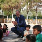 ADIYAMAN (PHA) - Adıyaman İl Millî Eğitim Müdürü Ali Tosun, Fatma Uslu Anaokulu öğrenci ve öğretmenleriyle bir araya geldi.