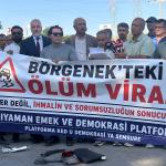 ADIYAMAN (PERRE) - Berfin GÜRBÜZ-Şeriban ÖZÇAKMAK - Adıyaman Emek ve Demokrasi Platformu, yıllardır kazalarla gündeme gelen Börgenek Köyü mevkiindeki "Ölüm Virajı"nda basın açıklaması düzenledi.