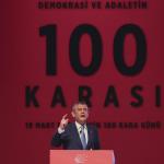 İSTANBUL (PHA) - Rojin SÜNGÜ - CHP Genel Başkanı Özgür Özel, "Demokrasi ve adaletin 100’üncü kara günü" vesilesiyle düzenlenen “100 Karası” başlıklı toplantıda yaptığı konuşmada, İstanbul Büyükşehir Belediye Başkanı Ekre...