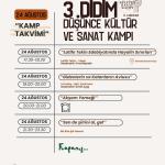 AYDIN (PHA) - Murat KAYIŞ - Didim’de bu yıl üçüncüsü düzenlenecek olan Düşünce Kültür ve Sanat Kampı, 23–24 Ağustos tarihlerinde sanatseverleri bir araya getirecek.