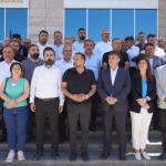 ADIYAMAN (PHA) - Murat KAYIŞ– DEM Parti Eş Genel Başkan Yardımcısı Mehmet Rüştü Tiryaki, gözaltına alınan Adıyaman Belediye Başkanı Abdurrahman Tutdere’ye destek vermek amacıyla bir heyetle birlikte Adıyaman Belediyesi’n...