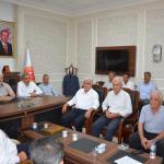 ADIYAMAN (PHA) - Fatma Didar YILDIRIM - AK Parti Adıyaman İl Başkanı Faruk Bülent Kablan, Ağustos ayı İl Genel Meclisi toplantısı öncesinde meclis üyeleriyle bir araya geldi.