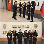 ADIYAMAN (PERRE) - Şeriban ÖZÇAKMAK - Adıyaman İl Emniyet Müdürü Arzum Nazman ve birim amirleri, 8 Mart Dünya Kadınlar Günü dolayısıyla İl Emniyet Müdürlüğü bünyesinde görev yapan kadın personellere karanfil dağıttı.