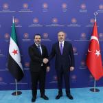 ANKARA (PHA) - Şeriban ÖZÇAKMAK - Dışişleri Bakanı Hakan Fidan, Suriye Dışişleri Bakanı Esad Hasan Şeybani ile Ankara’da yaptığı görüşmenin ardından düzenlenen ortak basın toplantısında Suriye’deki gelişmelere ilişkin de...