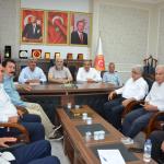 ADIYAMAN (PHA) - Fatma Didar YILDIRIM - AK Parti Adıyaman İl Başkanı Faruk Bülent Kablan, Ağustos ayı İl Genel Meclisi toplantısı öncesinde meclis üyeleriyle bir araya geldi.