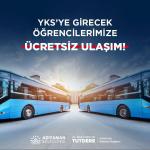 ADIYAMAN (PHA) - Mustafa TEKİN - Adıyaman Belediyesi, 21-22 Haziran 2025 tarihlerinde gerçekleştirilecek Yükseköğretim Kurumları Sınavı (YKS) kapsamında sınava girecek öğrenciler için ücretsiz ulaşım desteği sağlayacağın...
