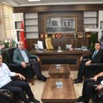 ADIYAMAN (PHA) - AK Parti Adıyaman Milletvekili Hüseyin Özhan, Tut İlçe Belediye Başkanı Ercan Öncebe ile birlikte ilçeye yeni atanan İlçe Kaymakamı Celal Güngör’ü makamında ziyaret etti.