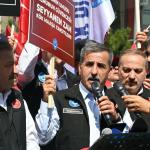 ANKARA (PHA) - Fatma Didar YILDIRIM - Türkiye Kamu Çalışanları Sendikaları Konfederasyonu (Kamu-Sen) üyesi memurlar, hükümetin 8’inci toplu sözleşme döneminde memur ve memur emeklilerine sunduğu zam teklifini protesto et...