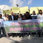 ADIYAMAN (PERRE) - Şeriban ÖZÇAKMAK - Adıyaman'da tütün alımının durdurulmasına tepki gösteren üreticiler, Meydan Camii önünde toplanarak hükümete, muhtarlara, Ziraat Odası'na ve tütün firmalarına seslendi.