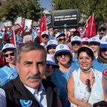 ANKARA (PHA) - Fatma Didar YILDIRIM - Türkiye Kamu Çalışanları Sendikaları Konfederasyonu (Kamu-Sen) üyesi memurlar, hükümetin 8’inci toplu sözleşme döneminde memur ve memur emeklilerine sunduğu zam teklifini protesto et...