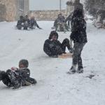 ADIYAMAN (PERRE) - Şeriban ÖZÇAKMAK - Adıyaman'ın Gerger ilçesinde etkili olan kar yağışı ve okulların tatil edilmesiyle çocuklar, soğuk havaya rağmen sokaklara çıkarak kar üzerinde gönüllerince eğlendi.