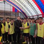 ADIYAMAN (PERRE) - Şeriban ÖZÇAKMAK - Gölbaşı Kaymakamı Kadir Algın, Tevfik Göksu Anadolu İmam Hatip Lisesi'nde düzenlenen sınıflar arası futbol turnuvasının final müsabakasını izledi, dereceye giren öğrencilere ödüller...