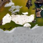 ADIYAMAN (PERRE) - Musa GÜRBÜZ - Adıyaman'ın Çelikhan ilçesinde kış aylarında donan Çat Barajı Gölü'nde, havaların ısınmasıyla birlikte buz tabakasının çözülmeye başlaması sonucu "aneiforma" olarak adlandırılan dikkat çe...