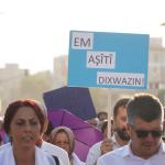 ADIYAMAN (PHA) - Murat KAYIŞ – Şeriban ÖZÇAKMAK – Adıyaman Emek ve Demokrasi Platformu tarafından, 1 Eylül Dünya Barış Günü dolayısıyla yürüyüş düzenlendi.