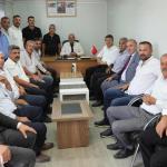 ADIYAMAN (PHA) - Fatma Didar YILDIRIM – Adıyaman Belediye Başkanı Abdurrahman Tutdere, Adıyaman Merkez Köy Muhtarları Derneği Başkanı Hüseyin Göçer ve yönetim kurulu üyelerini ziyaret etti.