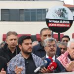 ADIYAMAN (PERRE) - Şeriban ÖZÇAKMAK - Adıyaman Filistin Dayanışma Platformu tarafından cuma namazı sonrası düzenlenen basın açıklamasında, İsrail'in Gazze başta olmak üzere bölgede sürdürdüğü saldırılar protesto edildi.