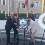 ADIYAMAN (PERRE) - Şeriban ÖZÇAKMAK - Adıyaman'da 19 Ekim Muhtarlar Günü, Atatürk Anıtı önünde düzenlenen törenle kutlandı.