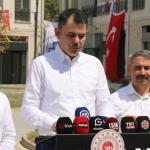 ADIYAMAN (PHA) - Şeriban ÖZÇAKMAK – Çevre, Şehircilik ve İklim Değişikliği Bakanı Murat Kurum, Adıyaman Kent Meydanı’nda depremzede esnaf için hazırlanan iki iş yerinin açılışını gerçekleştirdi.