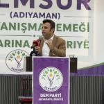 ADIYAMAN (PERRE) - (Şeriban ÖZÇAKMAK) - DEM Parti Eş Genel Başkanı Tülay Hatimoğulları, Adıyaman'da partisinin il örgütü tarafından düzenlenen dayanışma yemeğinde yaptığı konuşmada deprem sonrası sorunlar, tütün üreticil...