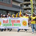 ADIYAMAN (PERRE) - Şeriban ÖZÇAKMAK-Berfin GÜRBÜZ - Adıyaman'da 1 Mayıs Emek ve Dayanışma Günü, Adıyaman Emek ve Demokrasi Platformu'nun düzenlediği etkinlikle kutlandı.