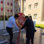 ADIYAMAN (PERRE) - Berfin GÜRBÜZ-Şeriban ÖZÇAKMAK - Adıyaman'da 19 Mayıs Atatürk'ü Anma, Gençlik ve Spor Bayramı dolayısıyla düzenlenen program, Atatürk Anıtı'na çelenk sunulmasıyla başladı.