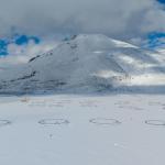ADIYAMAN (PERRE) - (Emrah PARLAR) - Adıyaman'ın Çelikhan ilçesinde bulunan ve bölgenin önemli doğal miras alanları arasında yer alan Yüzen Adalar, etkili olan kar yağışı ve soğuk hava nedeniyle tamamen buzla kaplandı.