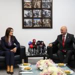 ANKARA (PERRE) - (Berfin GÜRBÜZ) - AK Parti Genel Merkezi tarafından oluşturulan Bayramlaşma Heyeti, Kurban Bayramı dolayısıyla siyasi partilere bayramlaşma ziyaretlerinde bulundu.